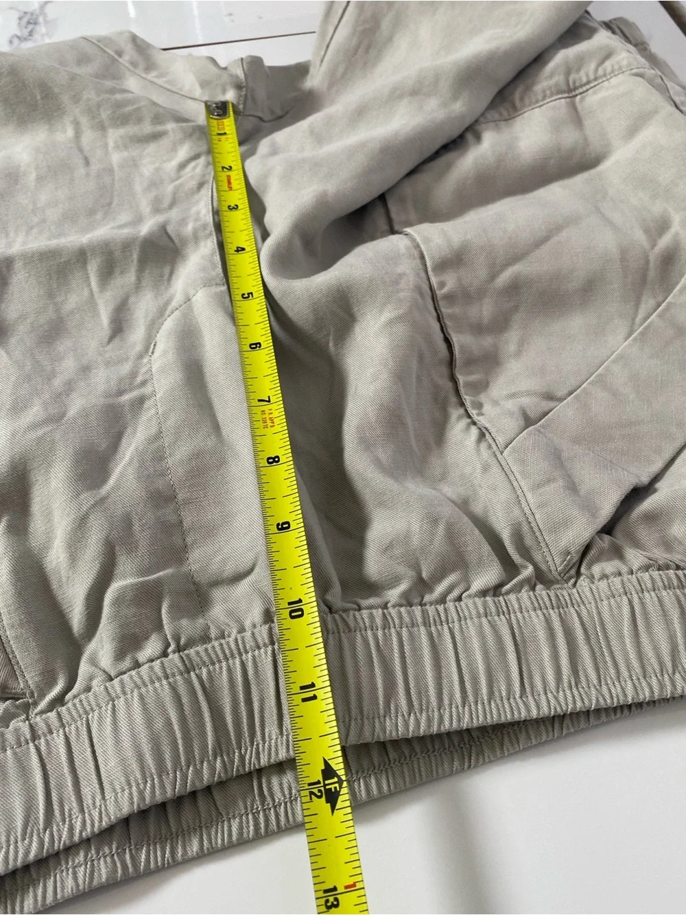 Vuori Trestles Linen Blend Twill Jogger Pant Medium Gray Relaxed Fit - Picture 8 of 10